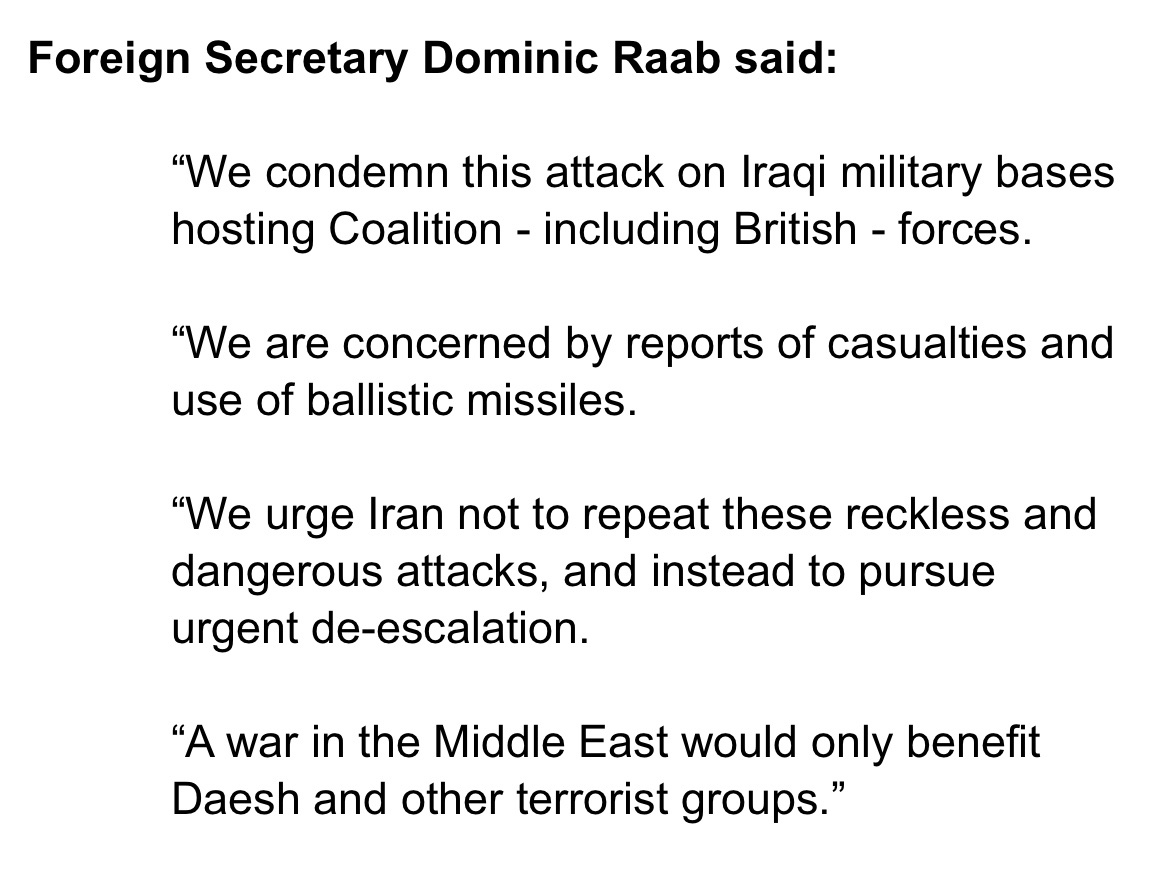 Here is full statement from UK @foreignoffice's @DominicRaab who is heading to Washington for meeting with @SecPompeo 