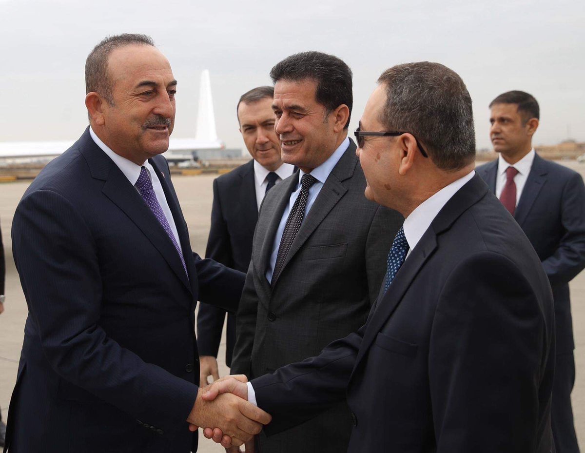 Turkey's foreign minister arrives in Baghdad over US-Iran tensions