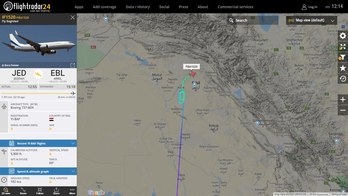 Inbound traffic holding at Erbil airport #Iraq
