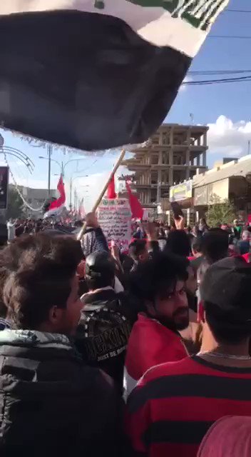 Diwaniyah demonstrators demand not to turn Iraq into a battleground between United States and Iran