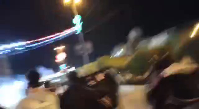 Tear gas bombs launched against demonstrators in Karbala