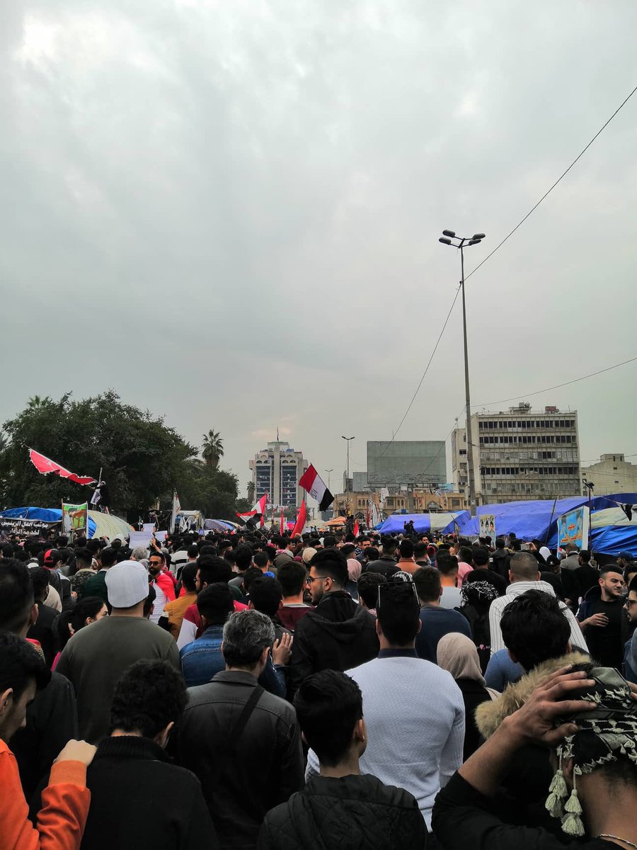 Demonstration at Tahrir square in Baghdad 
