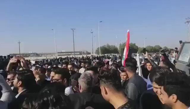 Solidarity of the students of Basra governorate in southern Iraq with the demonstrations