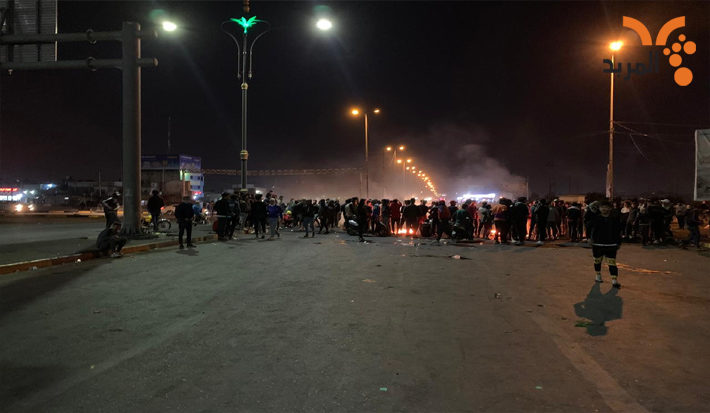 Cut the intersection of Al-Kuzayza in the middle of Basra