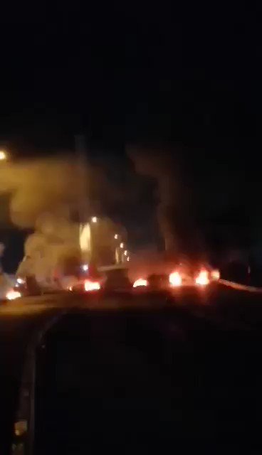 Pro Iran militants attack Al Haboubi square in Nasiriyah southern Iraq. 