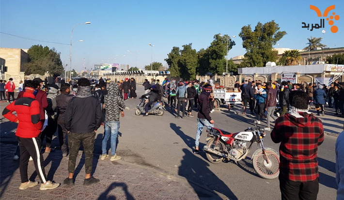 Tension and shooting in Nasiriyah amid crackdown on protesters 