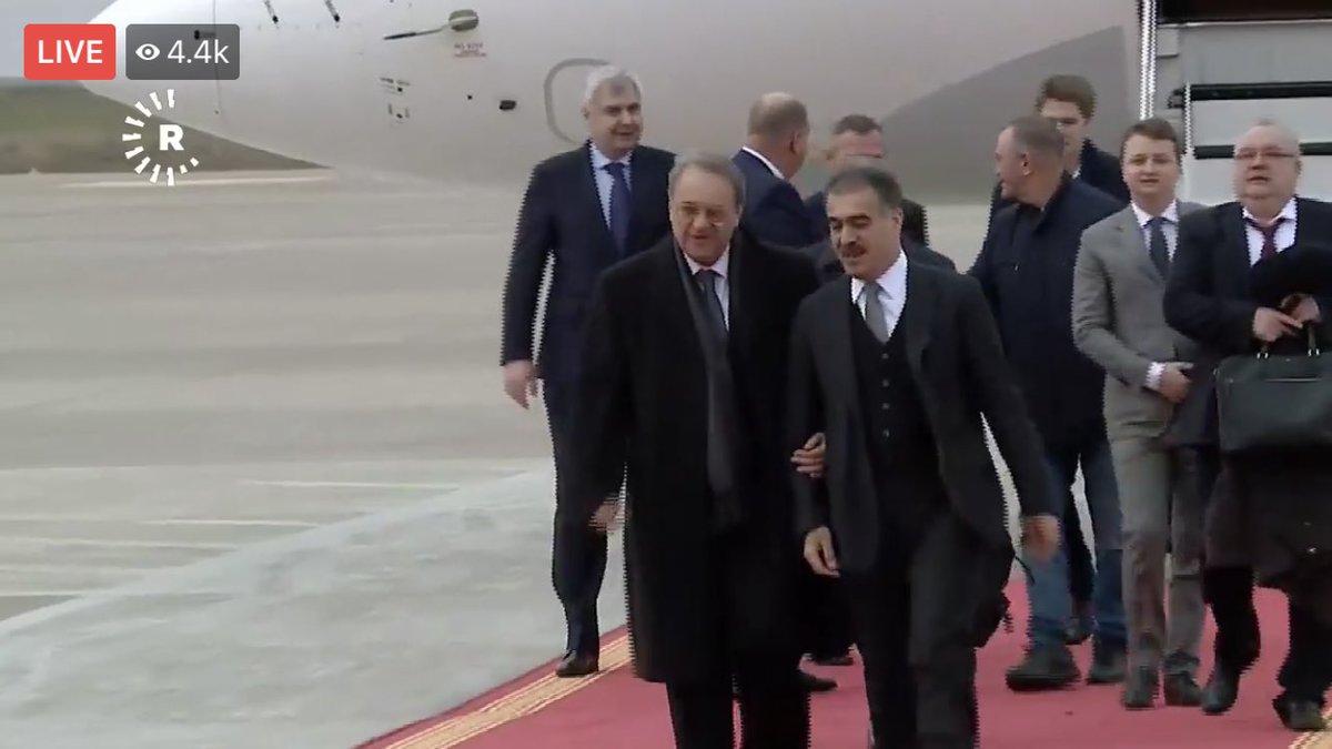 Russian Deputy Foreign Minister Mikhail Bogdanov arrives in Erbil, Kurdistan Region