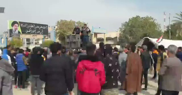 Babylon demonstrators announce the change of the location of their demonstrations in an escalating sit-in