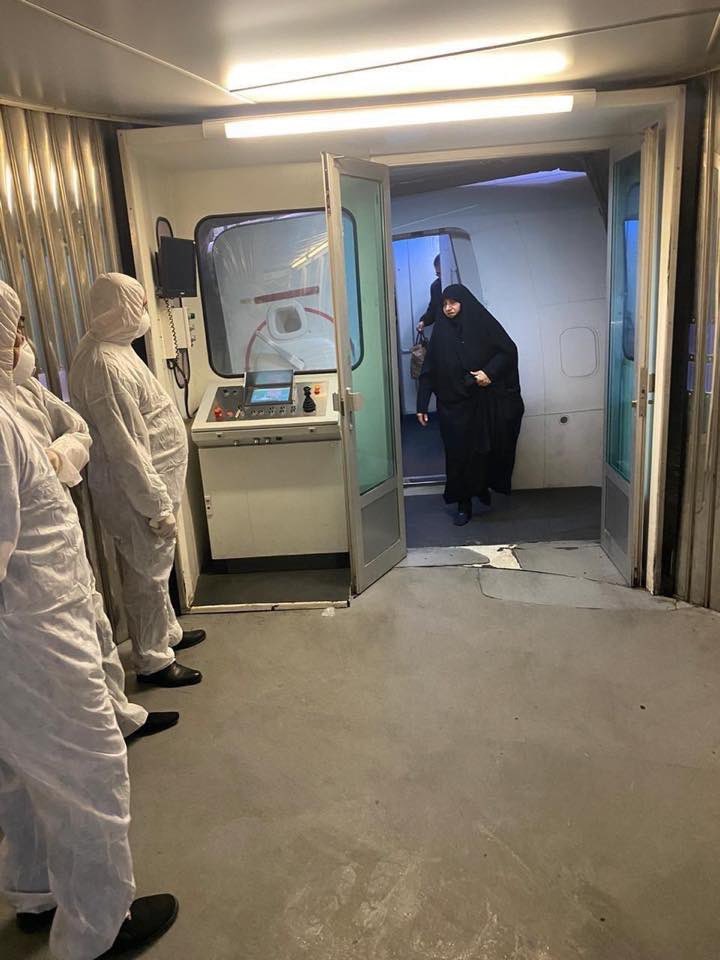 In Baghdad Airport health officials are screening for coronavirus