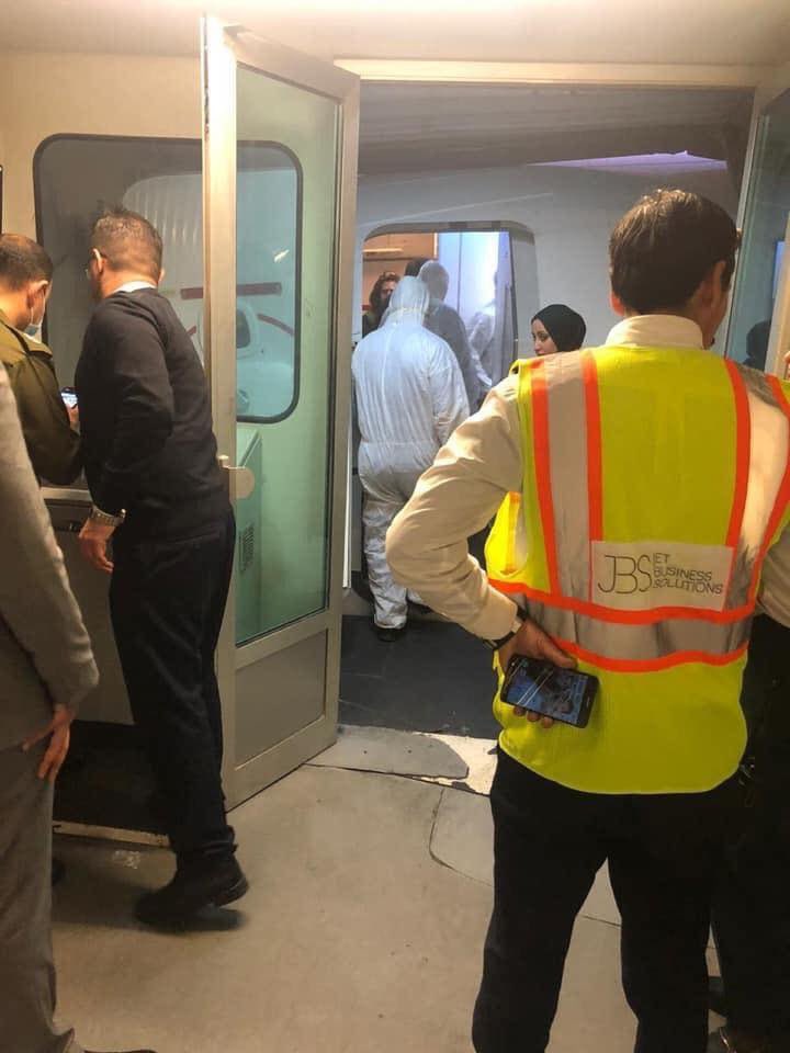 In Baghdad Airport health officials are screening for coronavirus