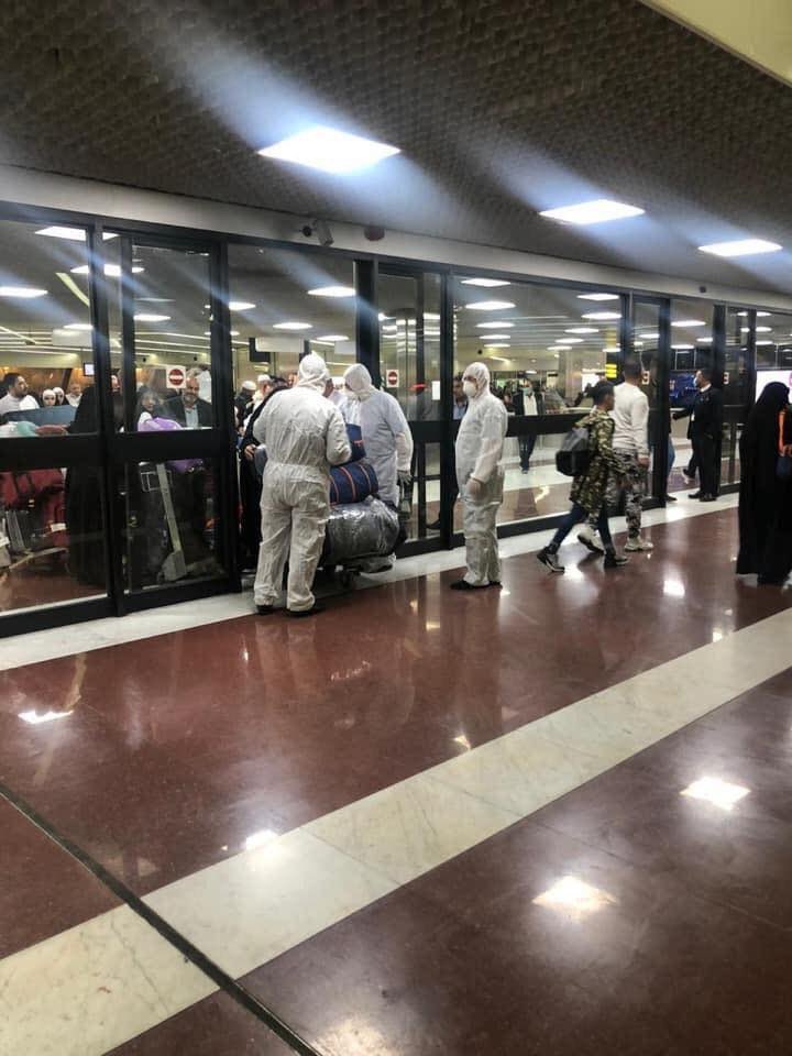 In Baghdad Airport health officials are screening for coronavirus