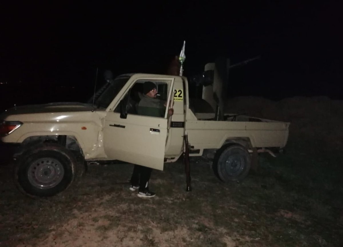 ISIS sleeper cells attacked a frontline of the PMF in Al-Khatheer desert in southern of Nineveh province tonight. The PMF released those photos while the PMF militants were on clahes with the ISIS sleeper cells militants. Casualties still unknown.
