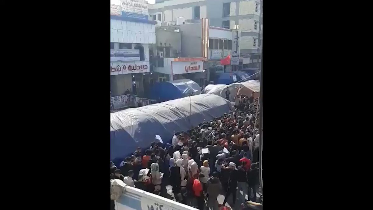 Demonstrations in Dhi Qar province, southern Iraq