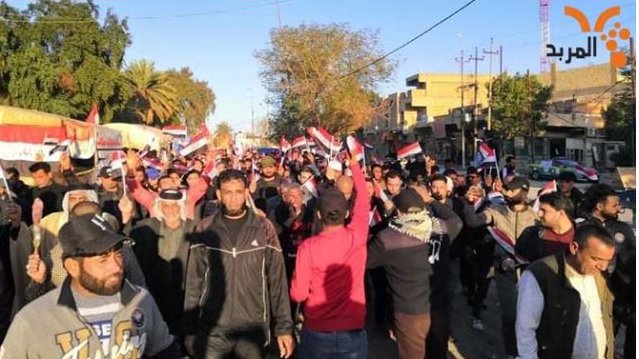 A renewed demonstration by the people of Kut to refuse candidacy of Muhammad Allawi