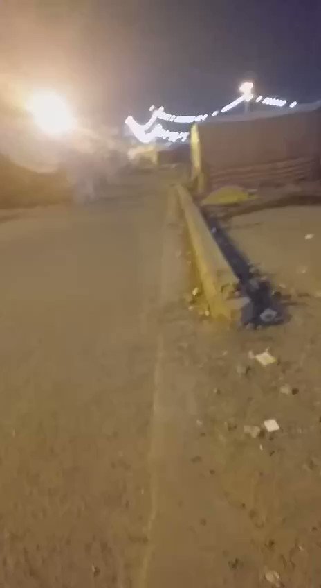 Video from a protester that confirms they have heard and saw several rockets targeted the Green Zone area in Baghdad, ans sirens have been active, while Tahrir Square in the capital city is calm. 