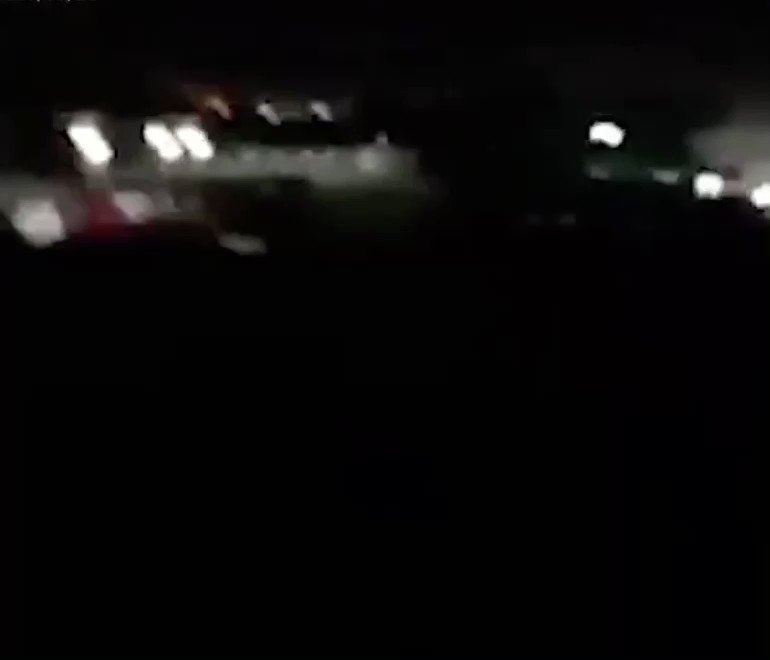 This is the video purportedly showing the rocket attack on the Taji base