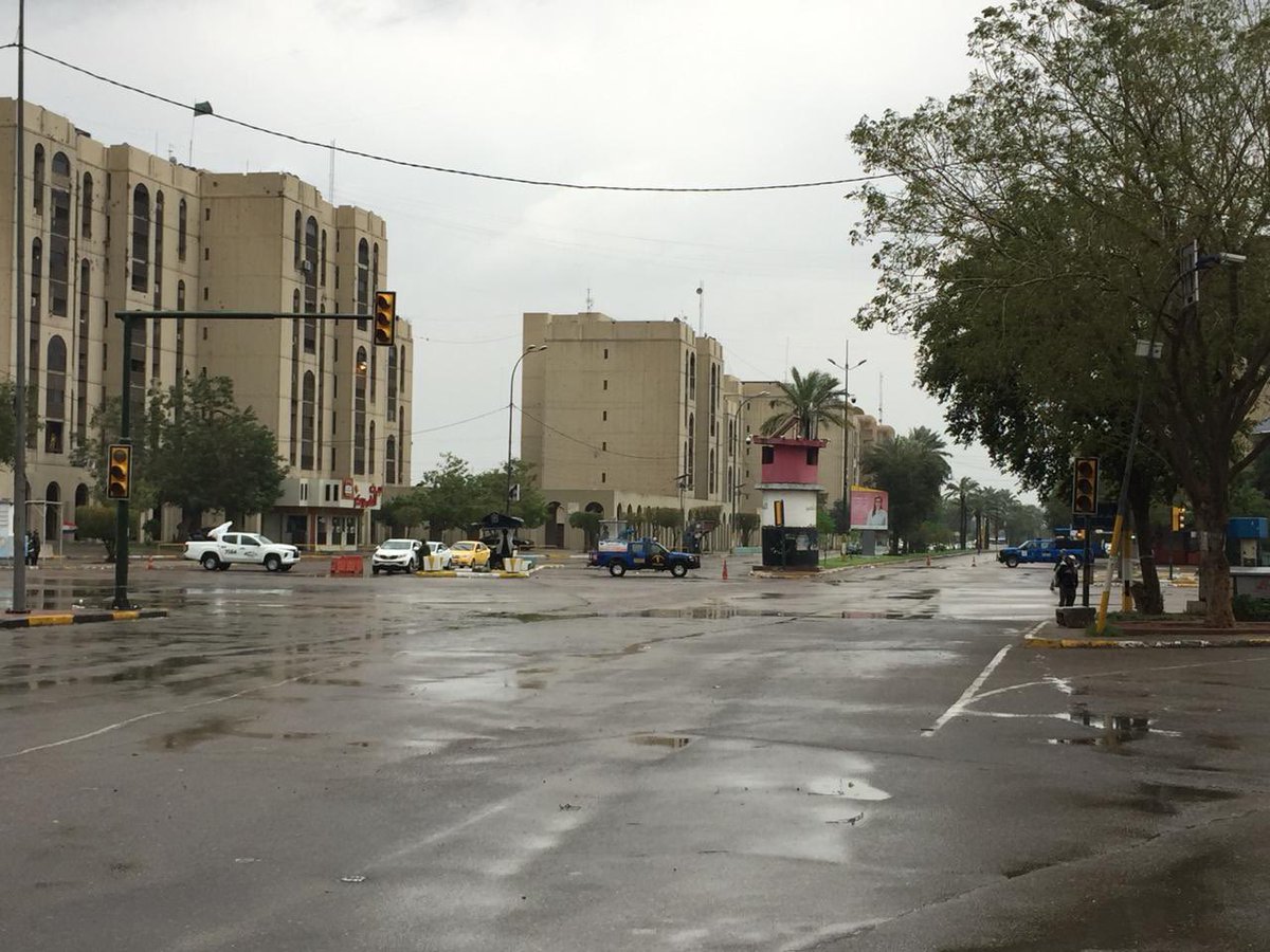 The capital Baghdad is empty as today the lockdown was implemented in the city to avoid spreading coronavirus, and this curfew will continue until 11:00 pm of March 23. Photos:  State Media   