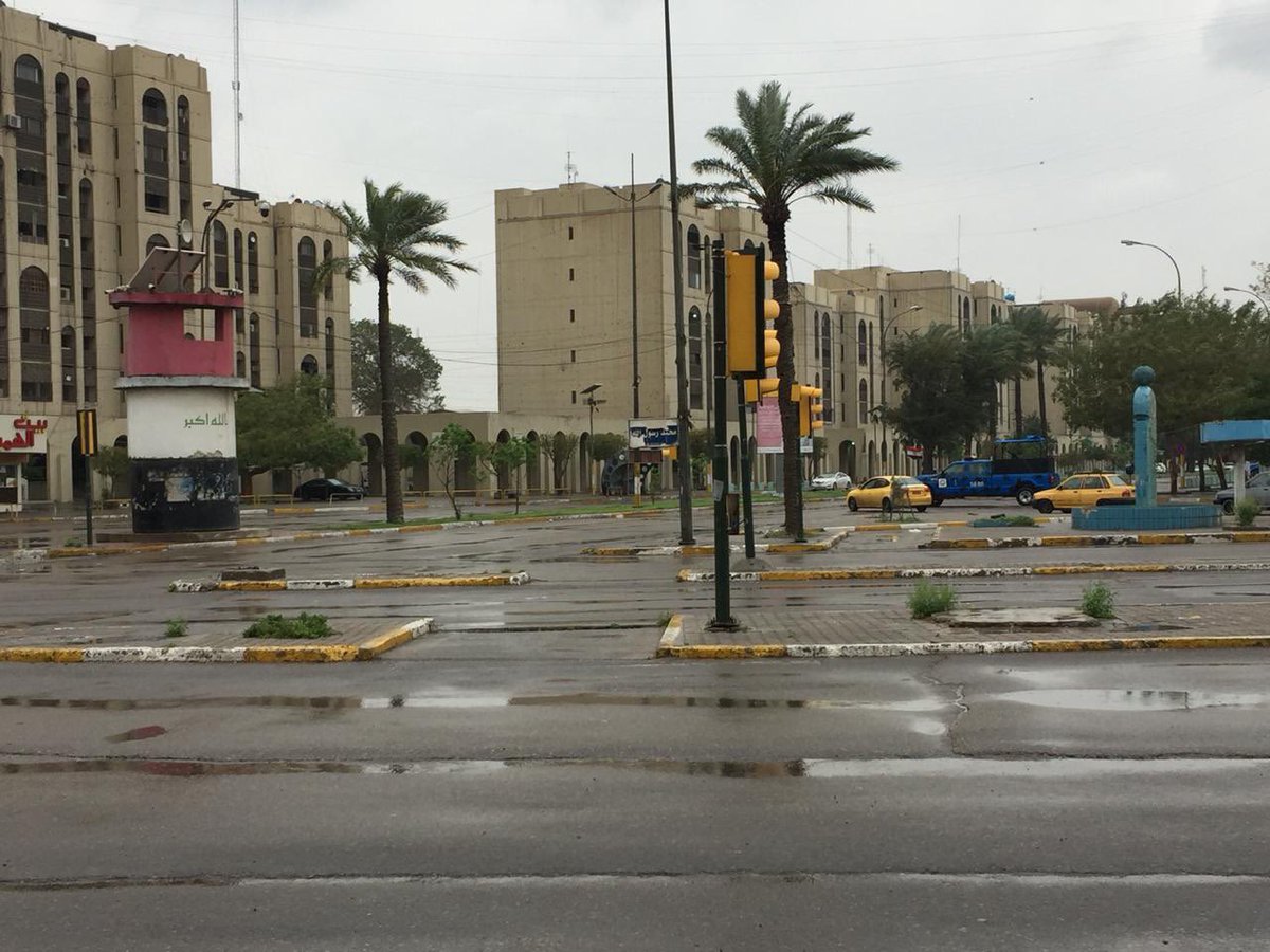 The capital Baghdad is empty as today the lockdown was implemented in the city to avoid spreading coronavirus, and this curfew will continue until 11:00 pm of March 23. Photos:  State Media   