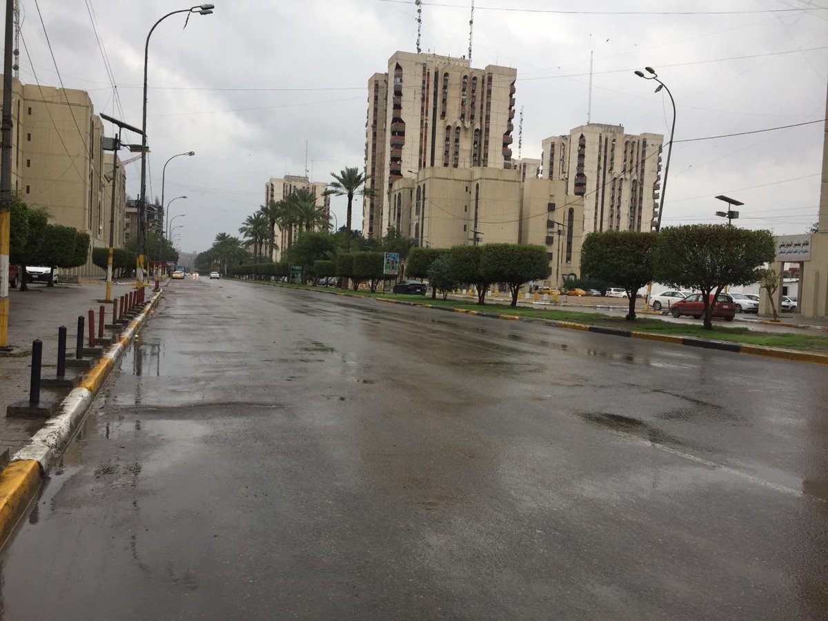 The capital Baghdad is empty as today the lockdown was implemented in the city to avoid spreading coronavirus, and this curfew will continue until 11:00 pm of March 23. Photos:  State Media   