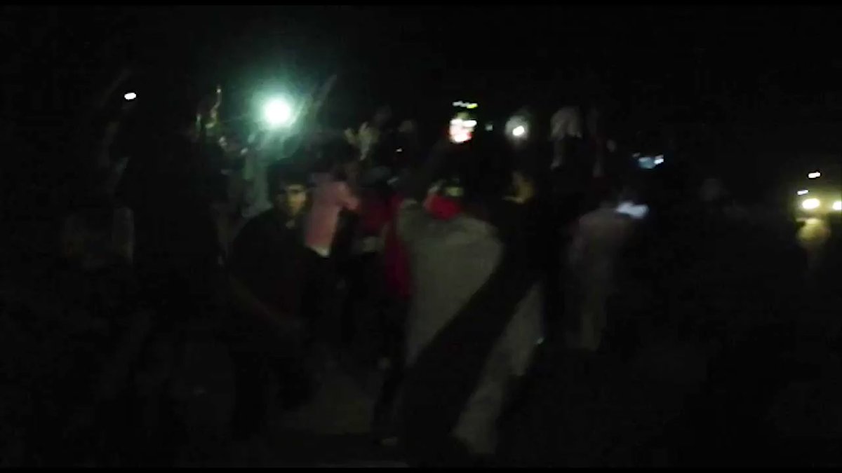 For the second day in a row . protests to the people of Al-Huwaishli in Al-Muthanna to demand services