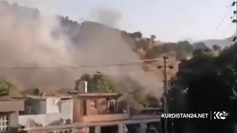 In pictures, today Turkish warplane bombed the resort of Kona Masi in the province of Sulaymaniah