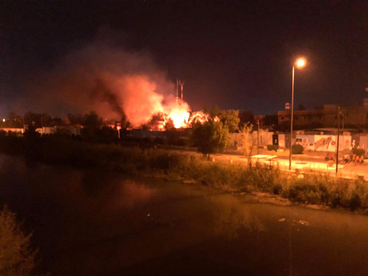 Angry protesters stormed Diwaniyah provincial building and broke out fire to the mentioned building