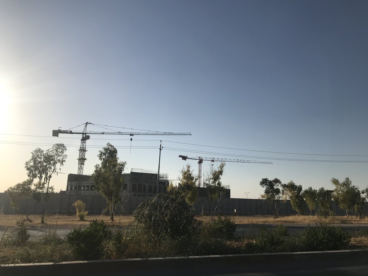 The construction of the new US Consulate in Erbil is ongoing