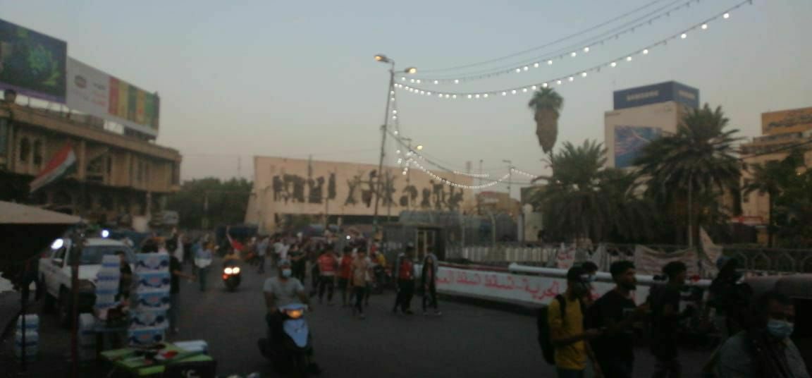 Demonstration at Tahrir square in Baghdad