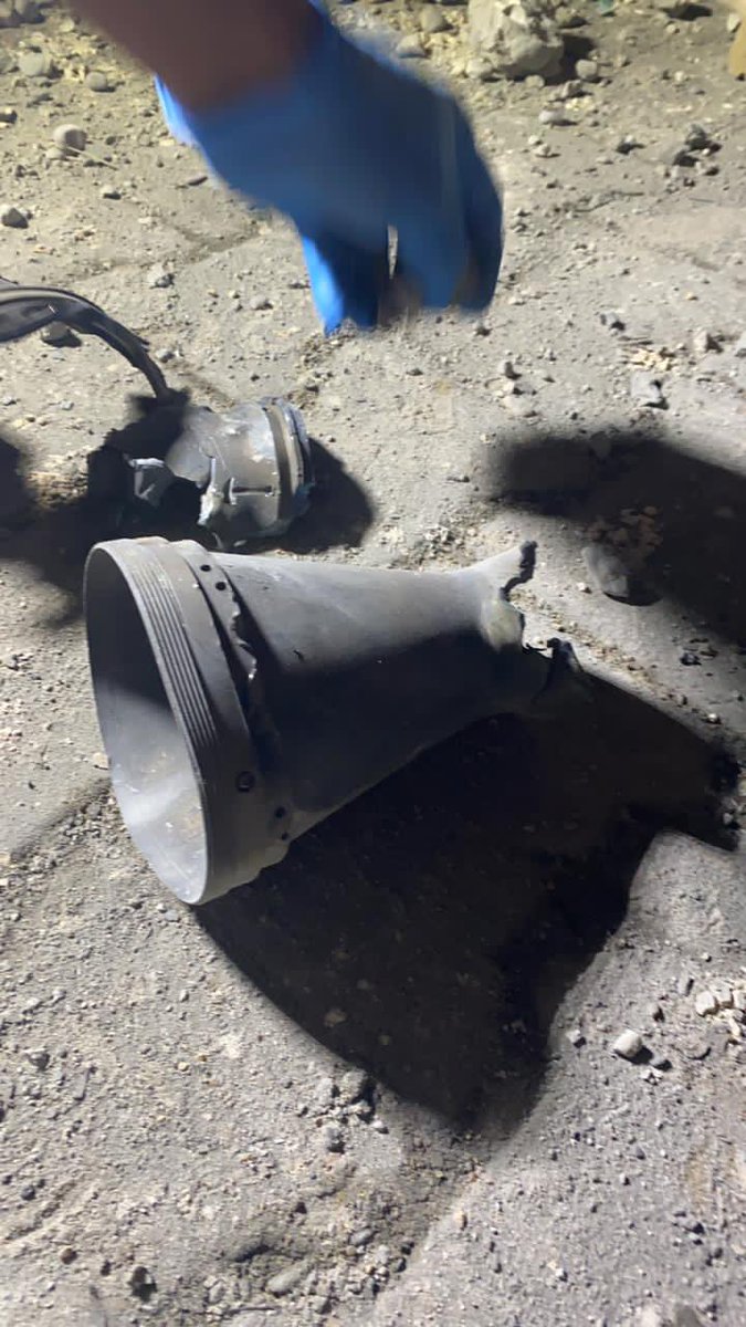 Images of some damage and shrapnel from tonights rocket attack in Baghdad, Iraq