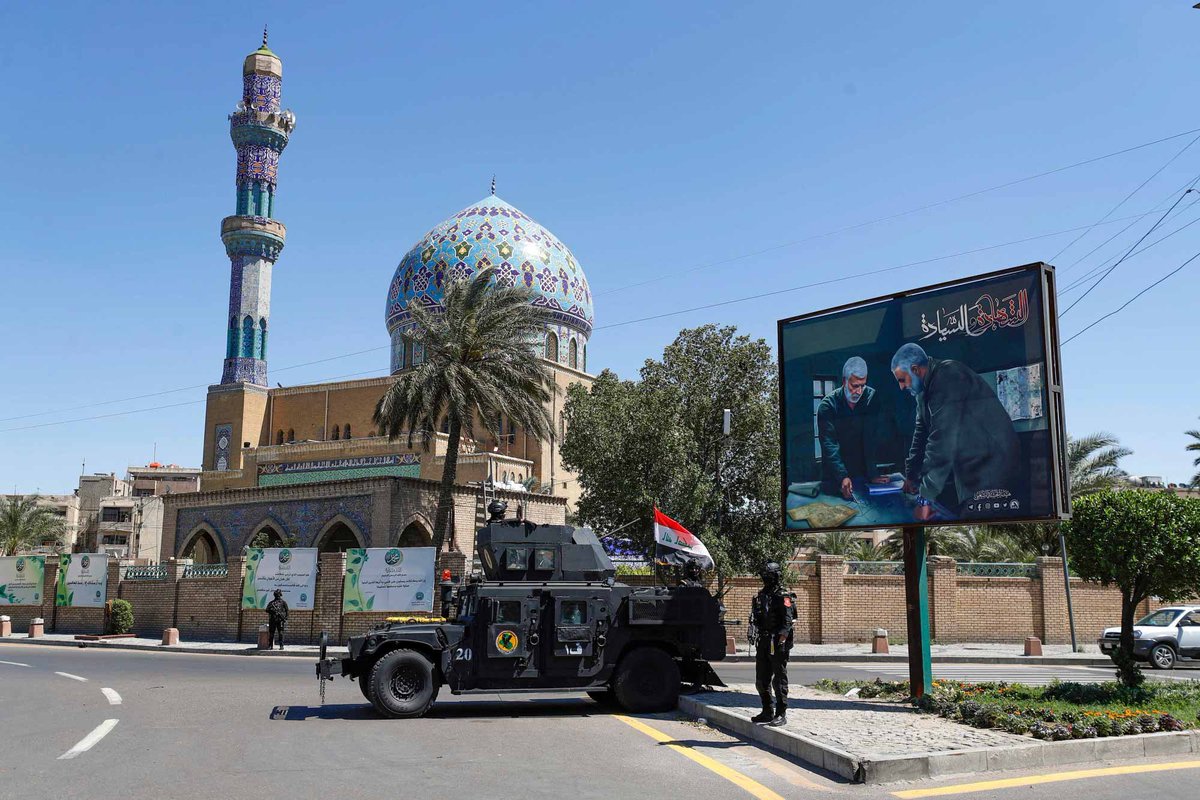 Deployment of Iraqi Counter Terrorism Service (CTS) in Baghdad today, days after military parade by Kataib Hezbollah