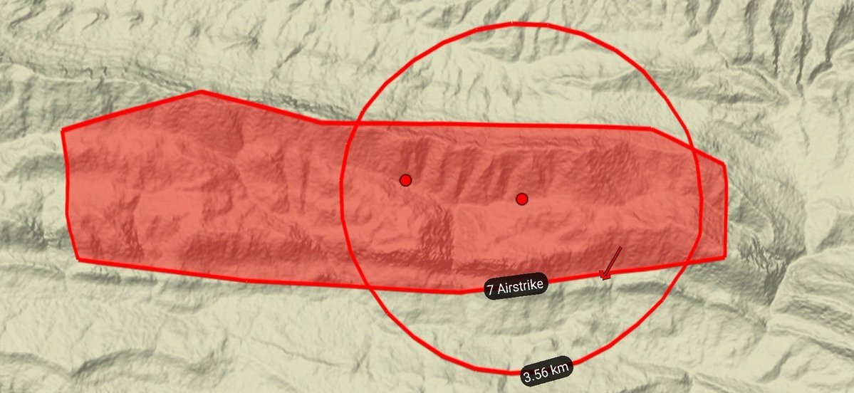 TurAF conducted 7 airstrikes south Deraluk town.  Mostly near the last Turkish op on Gara (Siyan village) 12:20