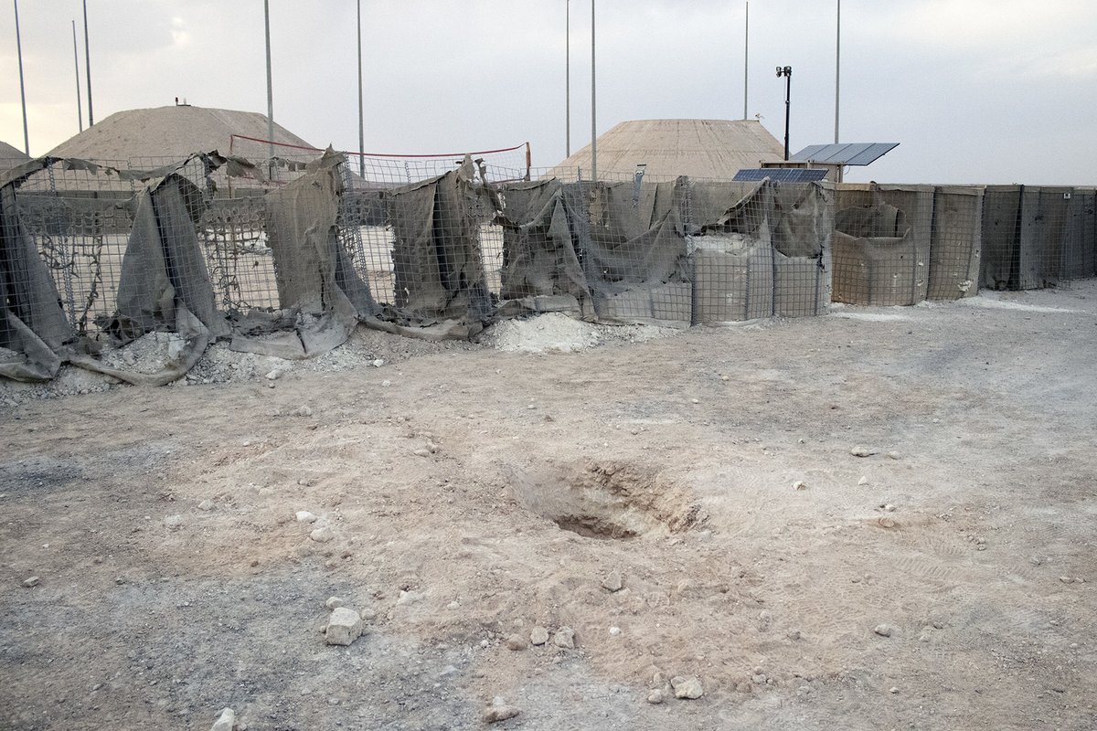 Aftermath of the rocket attack against Al-Asad Airbase March 3