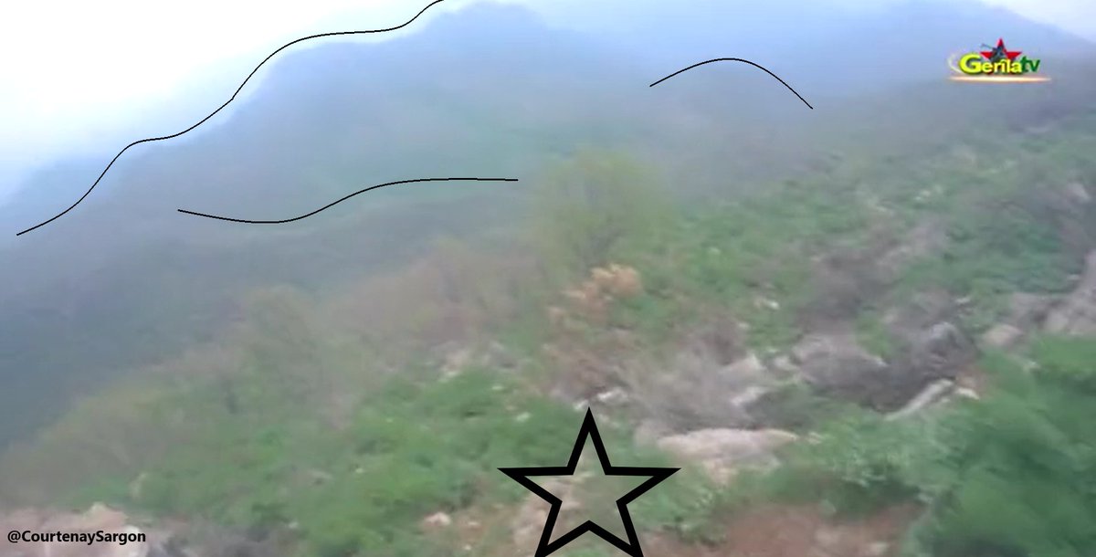 Iraq: Geolocation of the PKK video from 26 April showing an attack on Turkish position in Avashin, Iraq. 1 Turkish soldier was killed on attack