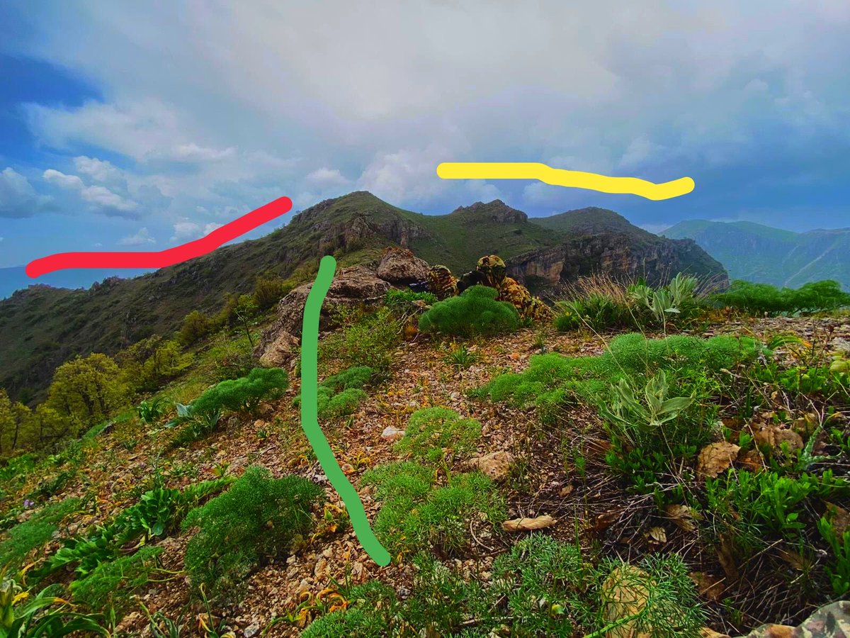 Geo location of Turkish Army marksman personnel Top of the Mam rash Mountain  