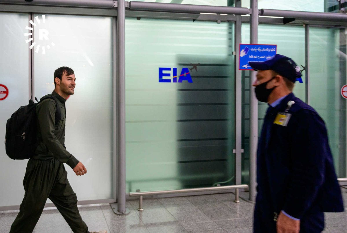 Two repatriation flights bringing more than 600 migrants back from Belarus landed in Erbil early Friday morning.   camera: Bilind T. Abdullah/Rudaw