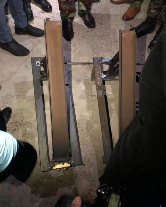 After last night's rocket attack on the Green Zone, police seized two launchers and their ignition systems at a site off Palestine Street in east Baghdad.   Last night's attack was two rockets, 1 intercepted by C-RAM, the other fell in the festival square damaging some vehicles