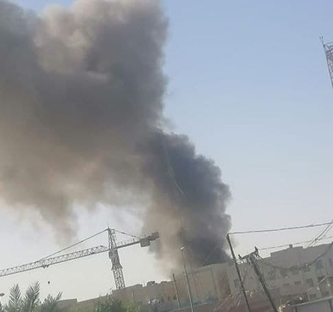 A fire broke out in the Shorja market in the center of the capital, Baghdad