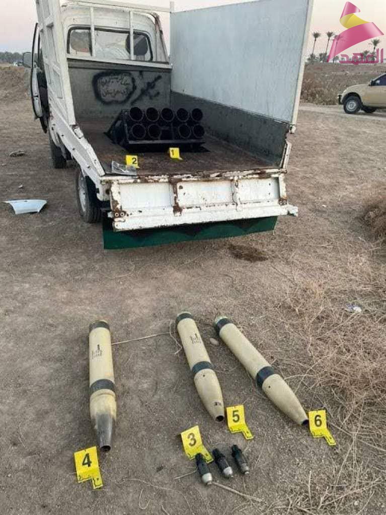 In pictures. the missile launchers that targeted the US military wing at the Victoria base near Baghdad airport and the damage caused by them