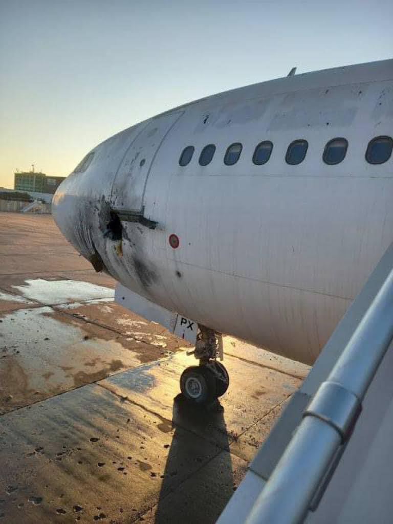 The outcome of the daily bombing of Baghdad International Airport, which targeted the hangars of civilian aircraft at dawn today, with multiple missiles at the hands of armed groups.