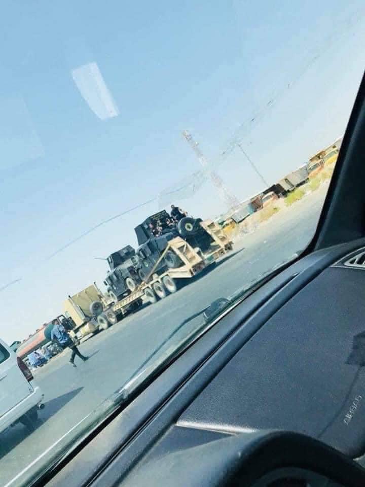 Dozens of Iraq's Army's military vehicles, tanks approaching Sinjar near Musul as a preparation for targeting PKK militants