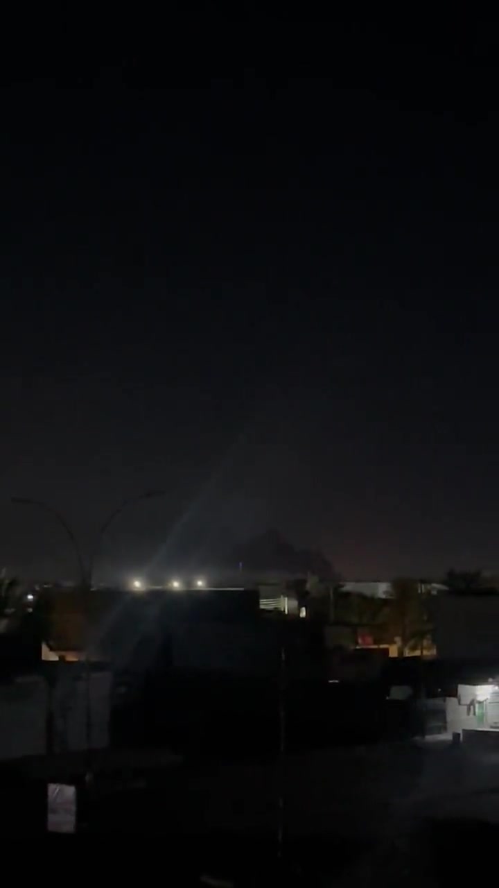 Multiple explosions reported in Khan Dhari, Iraq. Initial reports claim an airstrike against an unknown target