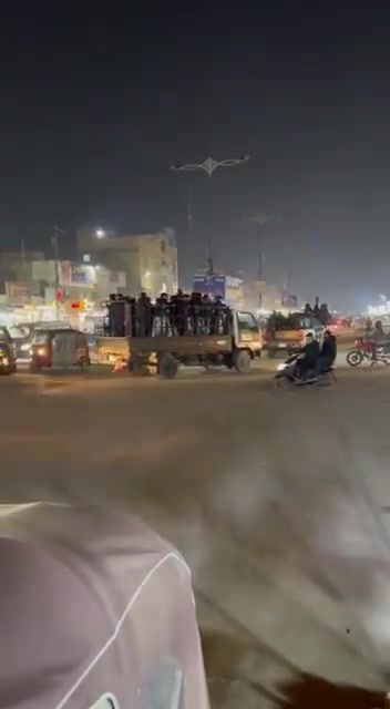 Heavy riot police deployment in Sadr City, eastern Baghdad. 