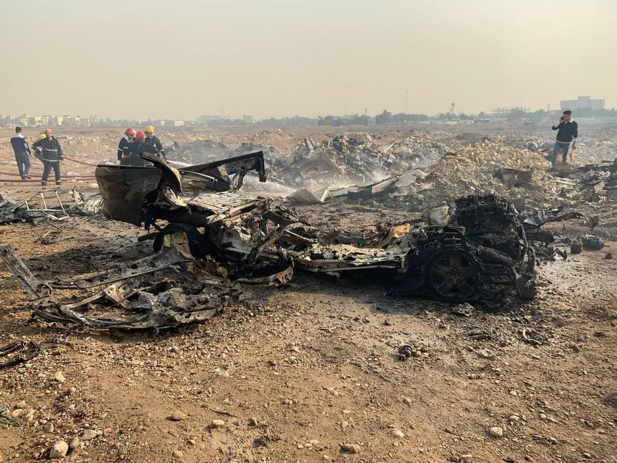 A car carrying Mushtaq Talib Al-Saeedi (Abu Taqwa), an AlNujaba senior commander and the Assistant Commander of Baghdad Belt Operations in the Popular Mobilization Forces, was the target of the aerial attack in Baghdad