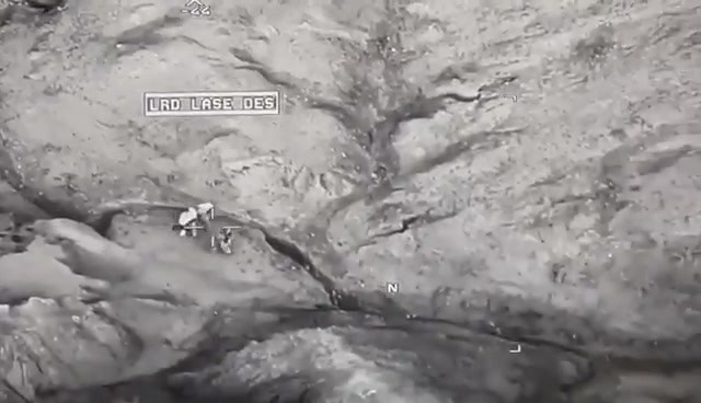 An Iraqi air strike destroys ISIS hideouts & kills a number of them in the Hamrin Mountains