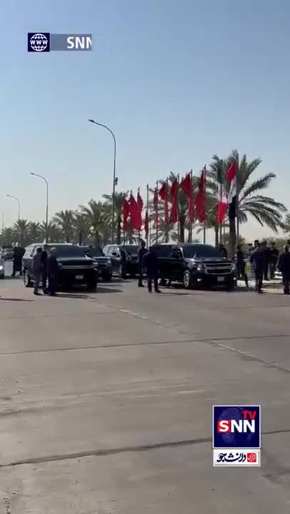 Le président de la République islamique d'Iran, Massoud Pezeshkian, s'est rendu mercredi en Irak pour son premier voyage à l'étranger. On le voit ici au mémorial de Soleimani et accueilli par le Premier ministre. Ils prévoient de signer 15 protocoles d'accord