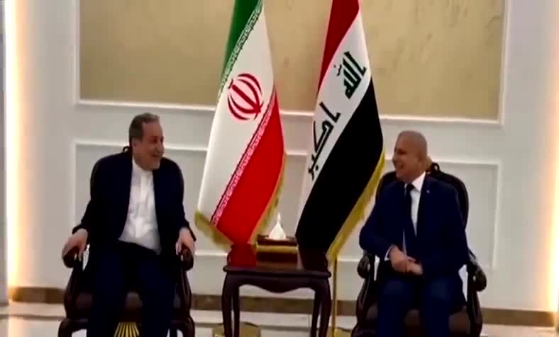 Iran’s Foreign Minister Abbas Araghchi arrived in Baghdad to meet Iraqi officials and to discuss regional situation. Upon arrival, he paid tribute to Qassem Soleimani memorial