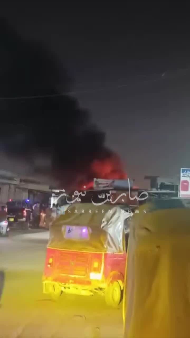 Video: Fire in Baghdad's Sadr City, Mridi Market