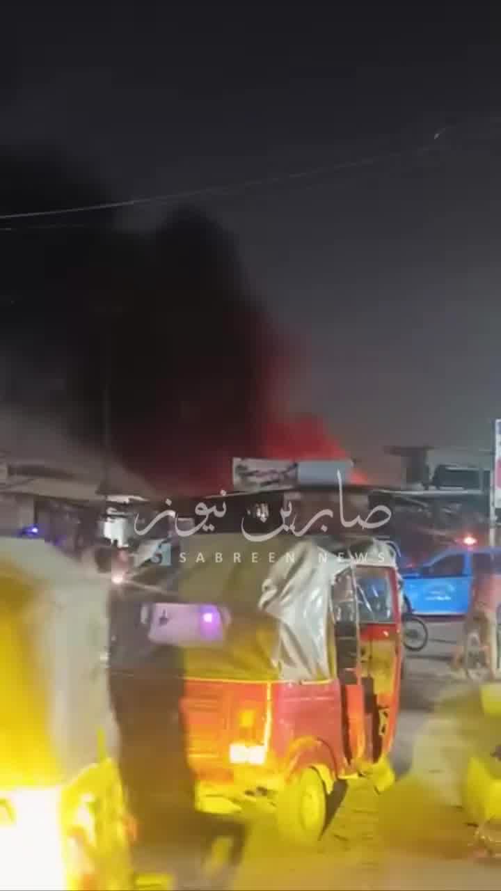 Video: Fire in Baghdad's Sadr City, Mridi Market