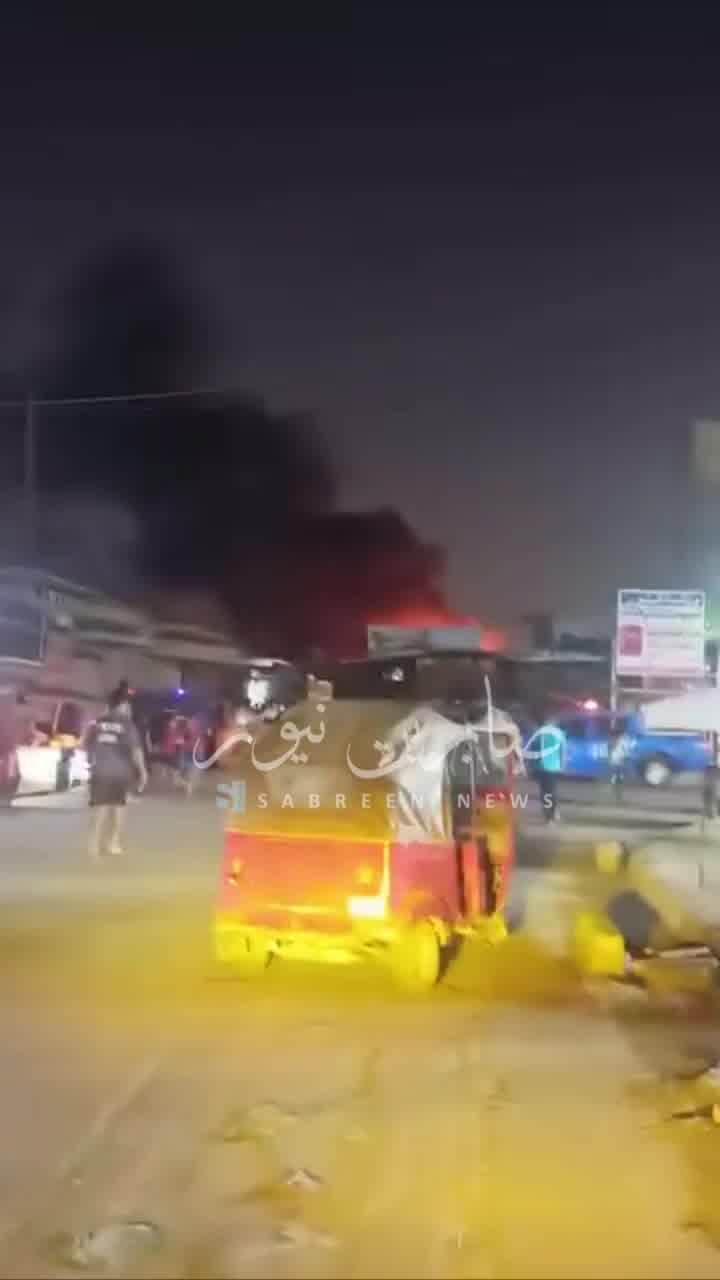 Video: Fire in Baghdad's Sadr City, Mridi Market