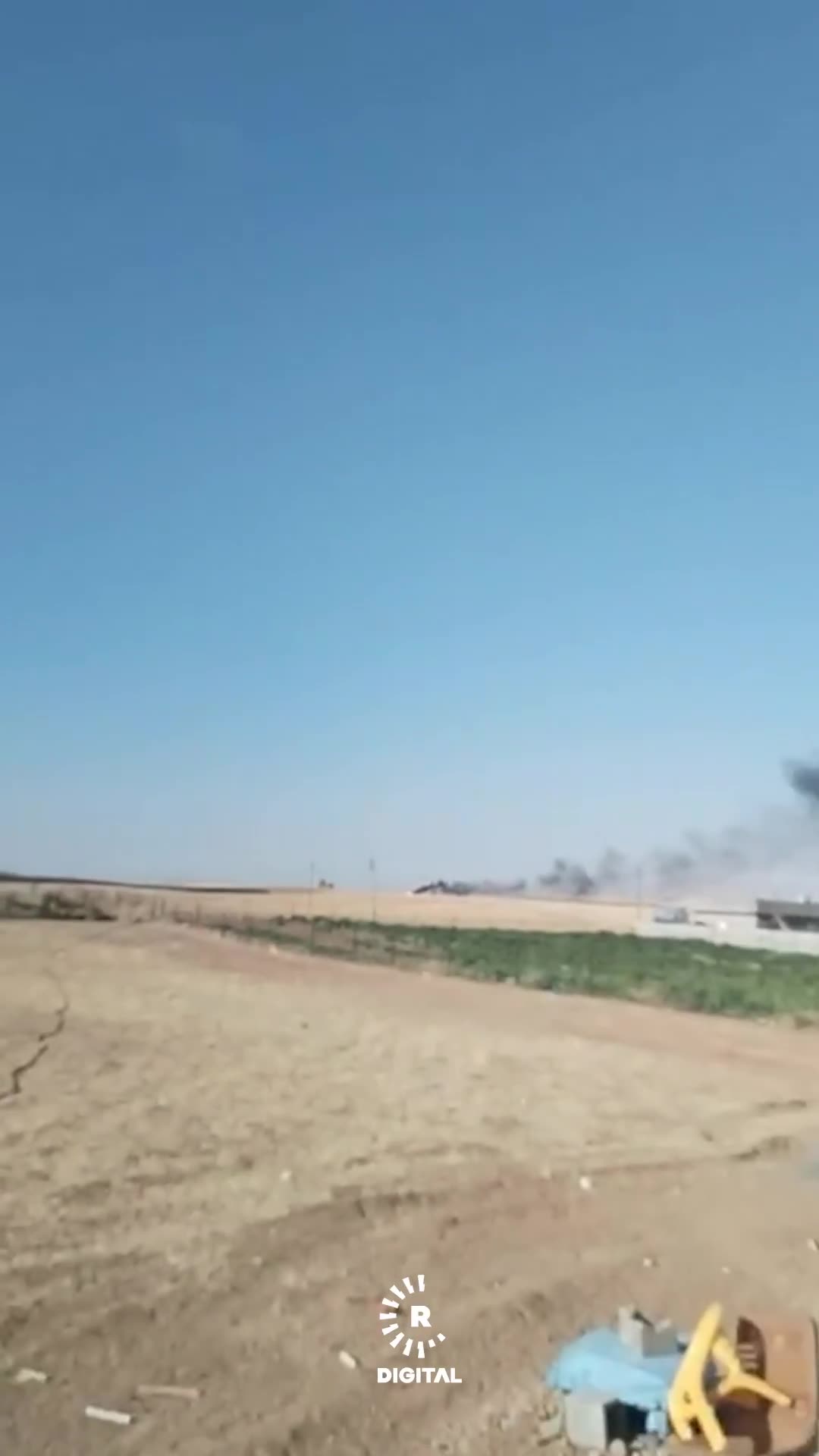 A suspected drone crashed near Erbil International Airport